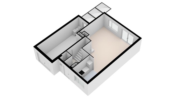 Plattegrond - Viool 50, 2678 HJ De Lier - Begane grond-3D.jpg